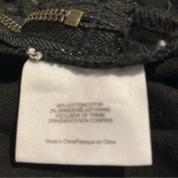 TORY BURCH Sz 32 Super Skinny Zipper at Hem Snap Back Pockets  Jeggings Pants - Picture 12 of 13